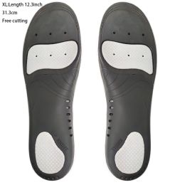 EVA Orthopedic Shoe Insole; X/O Leg Correction; Flat Arch Support Sports Insole (size: Black XL)