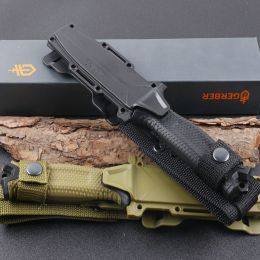 Wilderness Survival Jungle Adventure Diving Gaiter Knife (Color: Black)